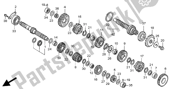 Toutes les pièces pour le Transmission du Honda CBR 1100 XX 1998