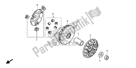 Tutte le parti per il Faccia Di Guida del Honda SH 125 2013