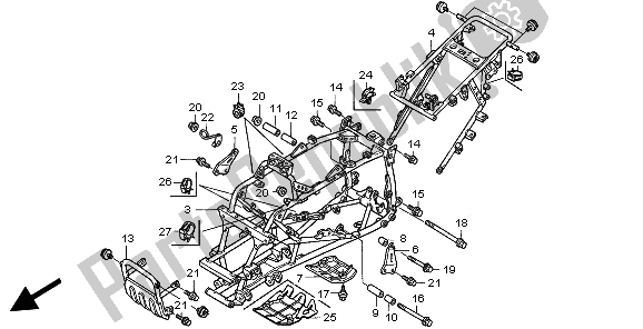 Todas las partes para Cuerpo Del Marco de Honda TRX 400 EX Sportrax 2006