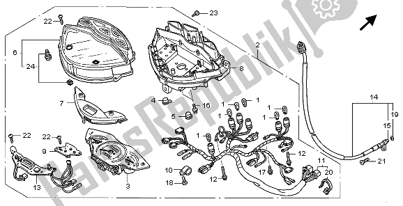 Tutte le parti per il Metro del Honda SH 150 2006