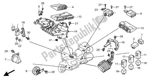 Wszystkie części do Jednostka Steruj? Ca Honda GL 1800A 2004