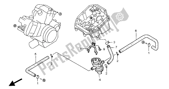 All parts for the Air Suction Valve of the Honda XL 1000V 2000