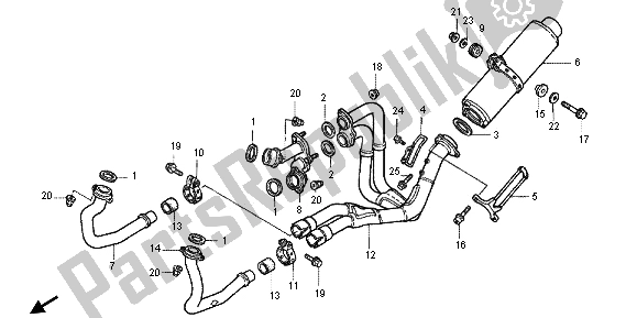 Tutte le parti per il Silenziatore Di Scarico del Honda RVF 400R 1995