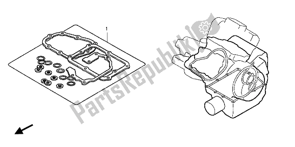 All parts for the Eop-2 Gasket Kit B of the Honda VT 750 CS 2012