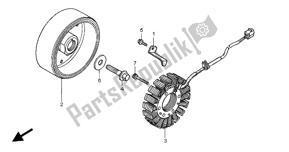 Tutte le parti per il Generatore del Honda CBR 600 FS 2002