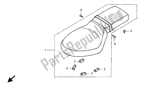 Todas las partes para Asiento de Honda VT 600C 1998