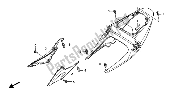 Wszystkie części do Owiewka Tylna Honda CBR 600 RR 2005