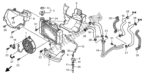 Tutte le parti per il Termosifone del Honda SH 125 2010