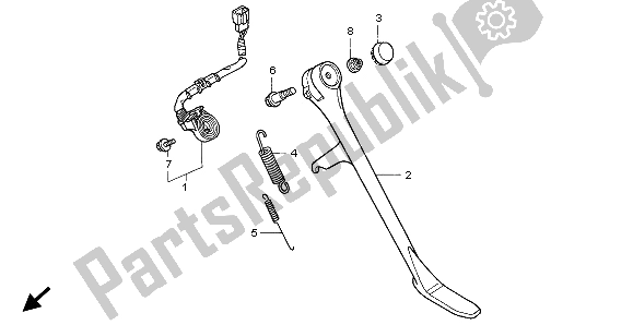 Tutte le parti per il In Piedi del Honda VT 1100C2 1999