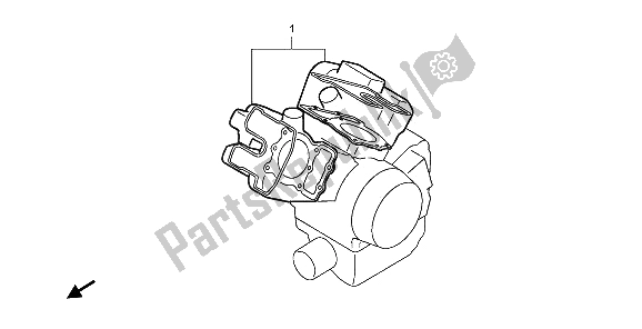 All parts for the Eop-1 Gasket Kit A of the Honda NTV 650 1995