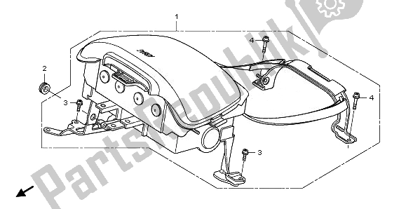 All parts for the Airbag Module of the Honda GL 1800 2008