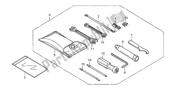 Todas las partes para Herramientas de Honda FES 125 2005