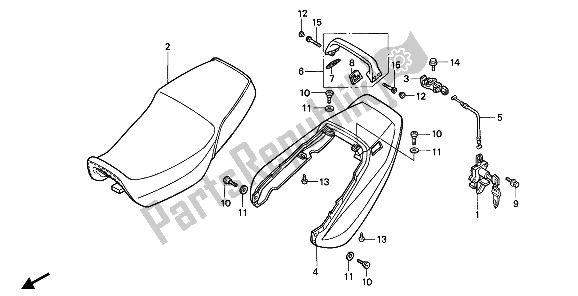 Tutte le parti per il Posto A Sedere del Honda CB 1000F 1993