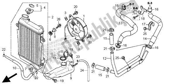 Todas las partes para Radiador de Honda SH 300 RA 2013