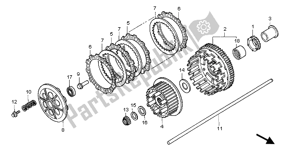 Toutes les pièces pour le Embrayage du Honda CBR 1100 XX 2003