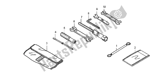 Toutes les pièces pour le Outils du Honda VFR 1200 FD 2012