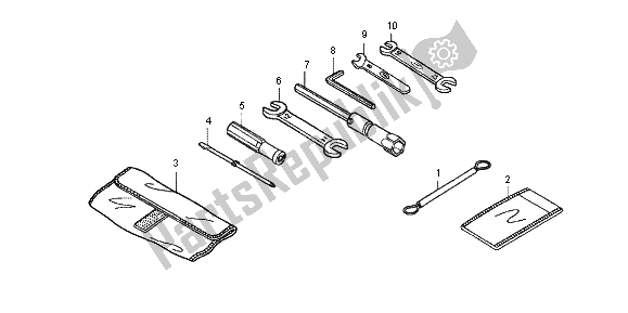 Todas las partes para Herramientas de Honda VFR 1200 FD 2012