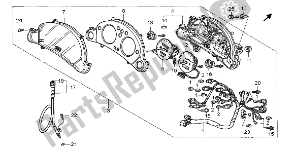 Todas las partes para Metro (kmh) de Honda XL 650V Transalp 2006