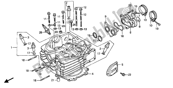 Todas las partes para Cabeza De Cilindro de Honda XR 600R 1985