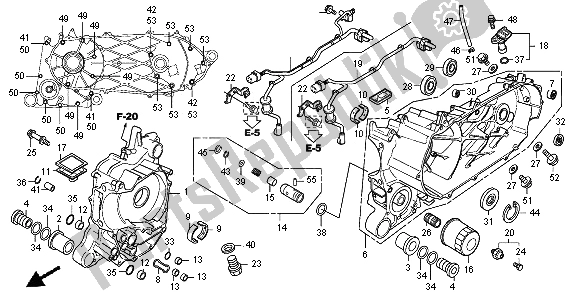 Toutes les pièces pour le Carter du Honda SH 300A 2008