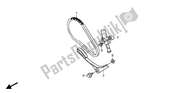 All parts for the Cam Chain of the Honda TRX 250 EX Sportrax 2007