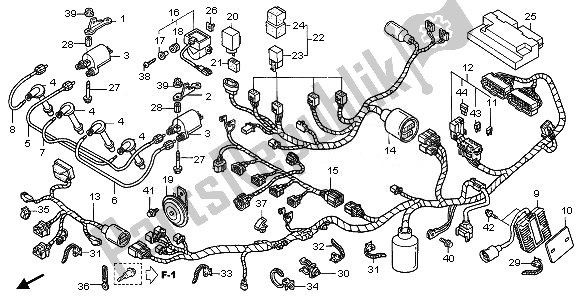 All parts for the Wire Harness of the Honda CBR 1100 XX 2008