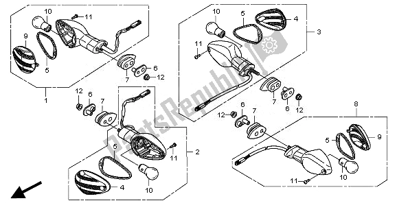 Tutte le parti per il Winker del Honda CBR 600 FA 2011