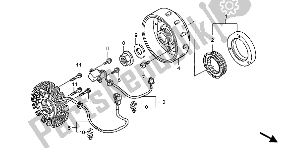 Wszystkie części do Generator Honda SH 125 2008