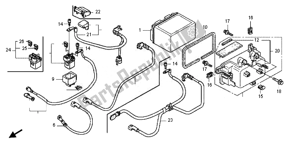 Tutte le parti per il Batteria del Honda FJS 600D 2011