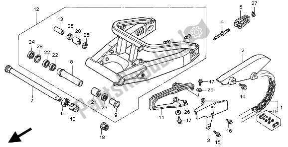 Todas las partes para Basculante de Honda CBR 900 RR 1999