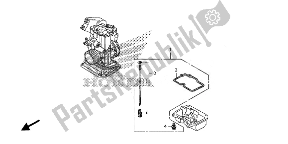 Tutte le parti per il Carburatore O. P. Kit del Honda CRF 150 RB LW 2014