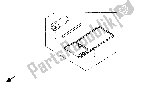 All parts for the Tools of the Honda XR 50R 2003