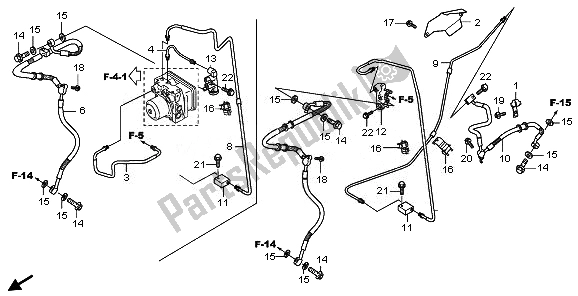 All parts for the Rr. Brake Hose & Brake Pipe of the Honda SH 300A 2007