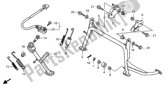 Todas as partes de Ficar do Honda FJS 400A 2011