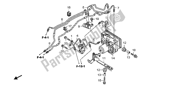 Toutes les pièces pour le Modulateur Abs du Honda CB 600 FA Hornet 2007