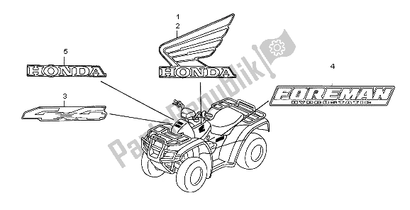 All parts for the Mark of the Honda TRX 500 FA Foretrax Foreman 2007