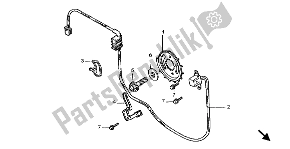 Todas las partes para Generador De Pulso de Honda VT 1100C3 1998