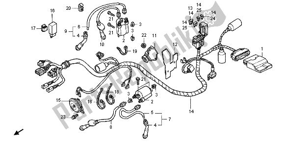 Todas las partes para Arnés De Cables de Honda VT 750C 2006