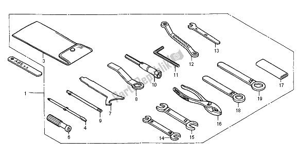 Wszystkie części do Przybory Honda ST 1100 2001