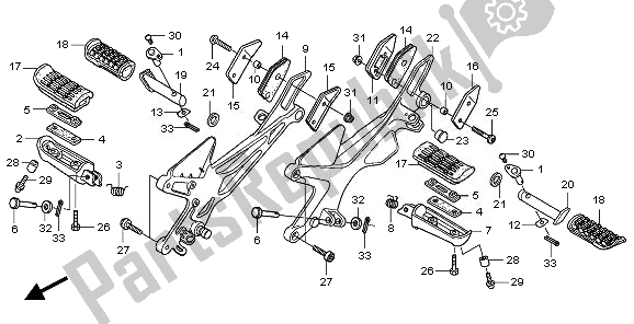 Toutes les pièces pour le étape du Honda CBF 1000 FA 2010