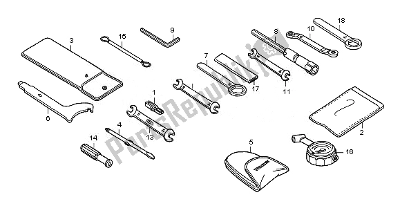 All parts for the Tools of the Honda CB 600 FA Hornet 2011