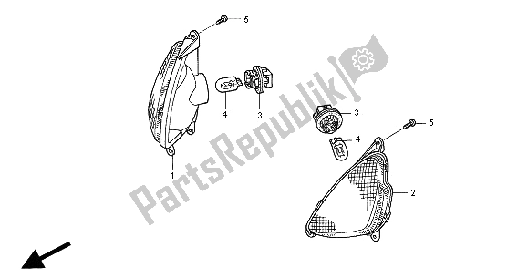 All parts for the Winker of the Honda NT 650V 2000