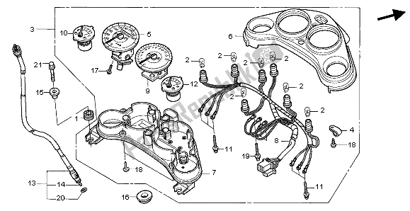 Tutte le parti per il Metro (mph) del Honda CBR 125 RS 2006