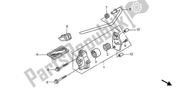 Tutte le parti per il Pompa Dell'olio del Honda XL 125V 80 KMH 2003