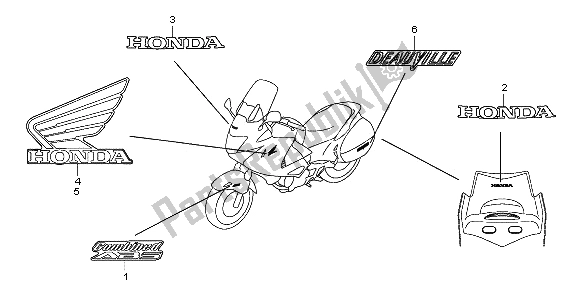 Alle onderdelen voor de Mark van de Honda NT 700 VA 2009