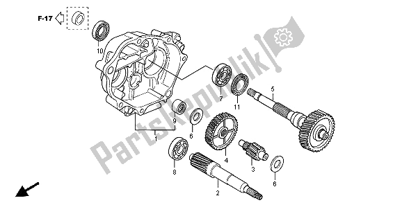 All parts for the Transmission of the Honda SH 300R 2008