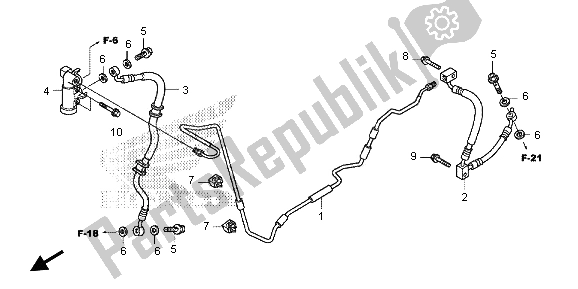 Todas las partes para Freno Trasero Y Tubo De Freno De Manguera de Honda SH 125 2013