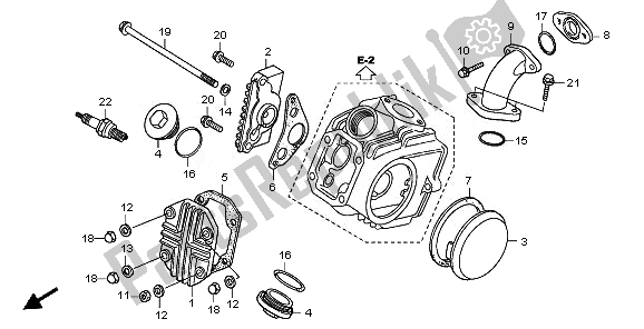 Tutte le parti per il Coperchio Della Testata del Honda CRF 70F 2010