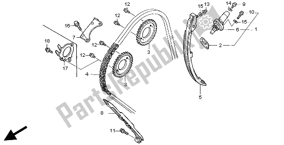 Todas las partes para Cadena De Levas Y Tensor de Honda CBR 1100 XX 1999