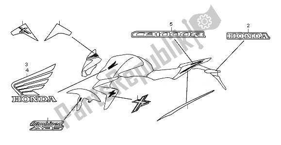 All parts for the Mark of the Honda CB 1000R 2011